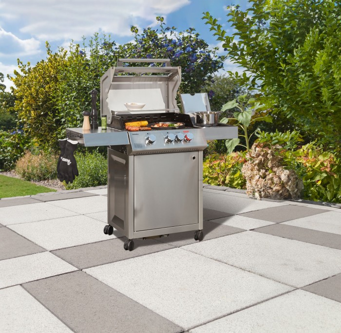 Mr. Gardener Gasgrill Virginia, 3 Brenner, Grillfläche: 62 x 43 cm, mit Unterschrank, 846511